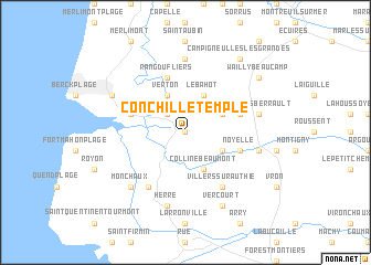 map of Conchil-le-Temple