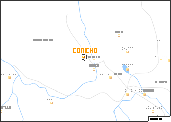 map of Concho