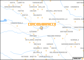 map of Concio di Baracco