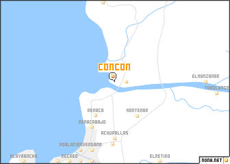 map of Concón