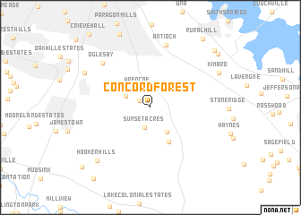 map of Concord Forest
