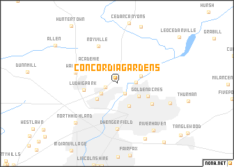 map of Concordia Gardens