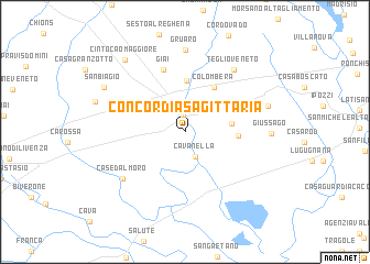 map of Concordia Sagittaria