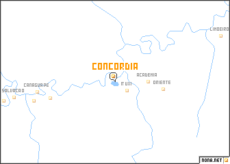 map of Concórdia