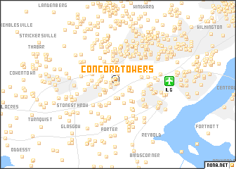 map of Concord Towers