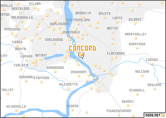 map of Concord