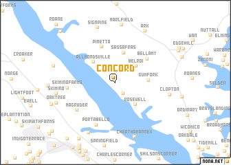 map of Concord