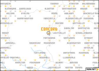 map of Concord