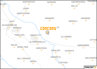 map of Concord