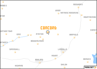 map of Concord