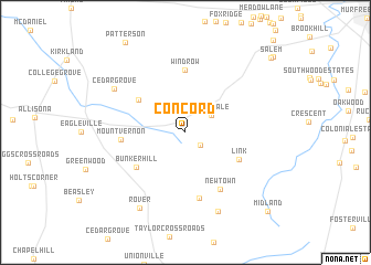 map of Concord