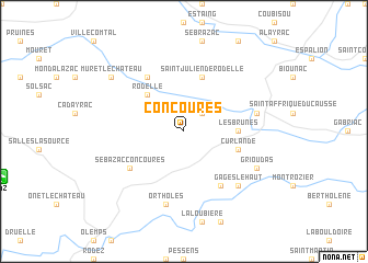 map of Concourès