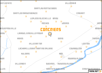 map of Concriers