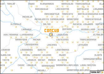map of Concuá