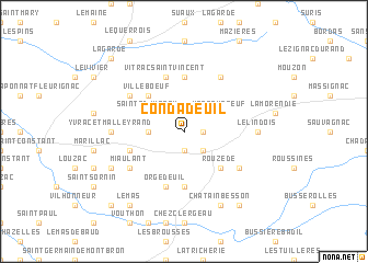 map of Condadeuil