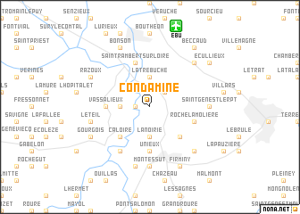 map of Condamine
