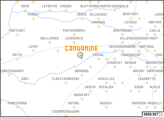 map of Condamine