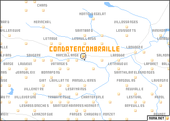 map of Condat-en-Combraille