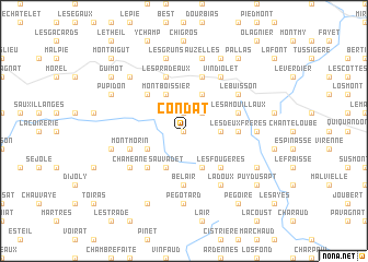 map of Condat