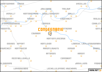 map of Condé-en-Brie