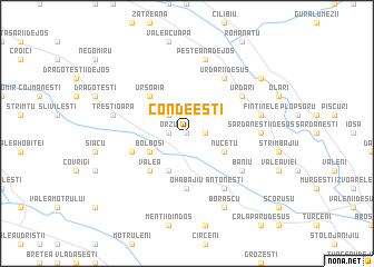map of Condeeşti