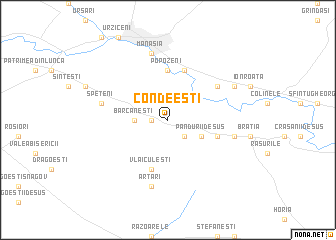 map of Condeeşti