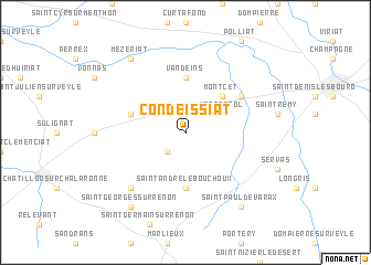 map of Condeissiat