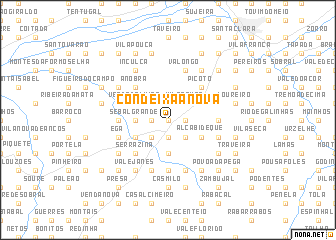 map of Condeixa a Nova