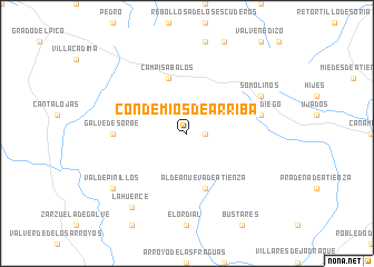 map of Condemios de Arriba