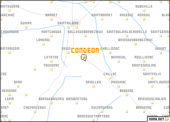map of Condéon