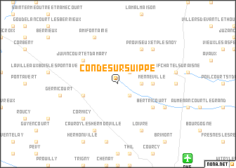 map of Condé-sur-Suippe