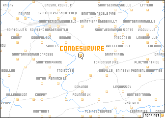 map of Condé-sur-Vire
