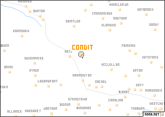 map of Condit