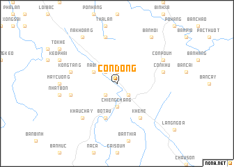 map of Con Dong