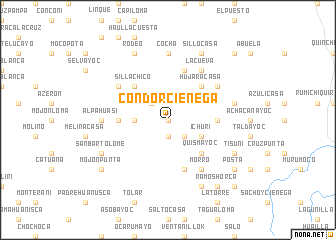 map of Condorciénega