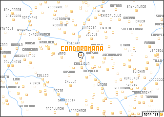 map of Condoromaña