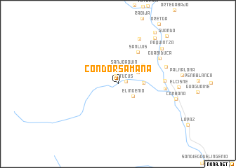 map of Cóndor Samana