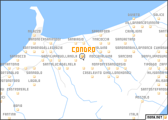 map of Condrò