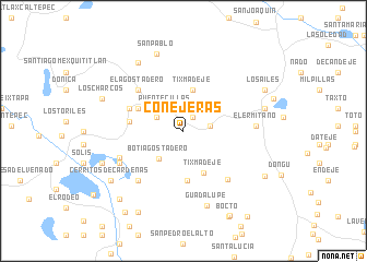 map of Conejeras