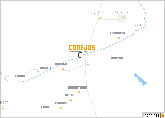 map of Conejos