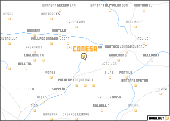 map of Conesa