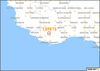 map of Conete