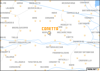 map of Conetta