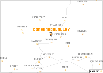map of Conewango Valley