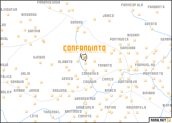 map of Confandinto