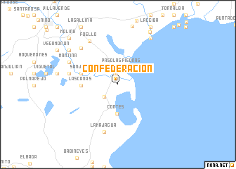 map of Confederación