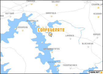 map of Confederate