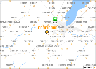 map of Confignon