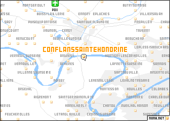 map of Conflans-Sainte-Honorine