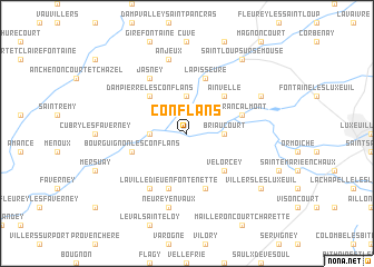 map of Conflans